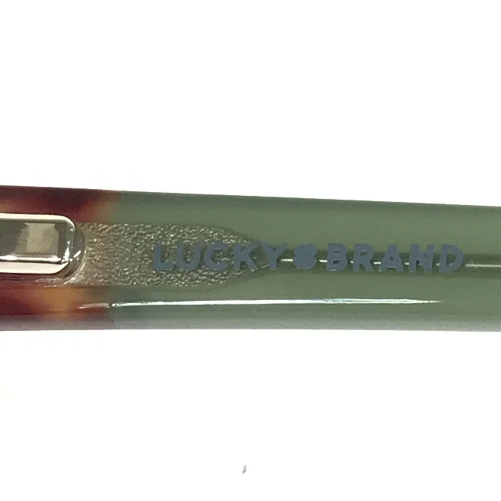 Lucky Brand Eyeglasses Frames D228 TORTOISE/GREEN Gold Square Full Rim 52-16-140